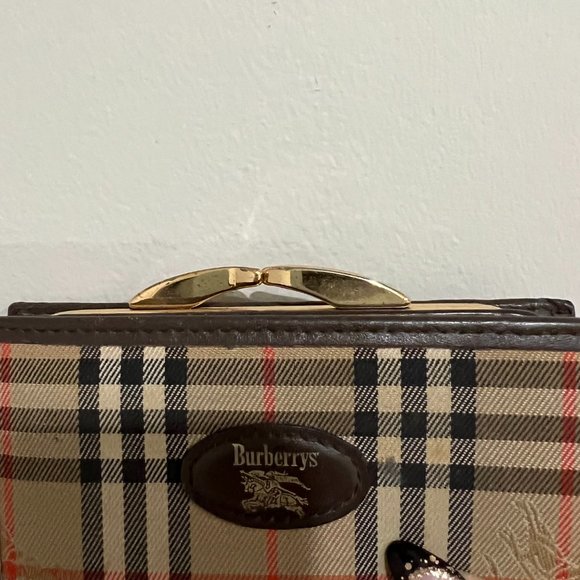 Burberry Nova Check Monogram Kiss Lock Wallet - Picture 7 of 10